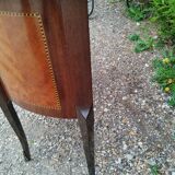 Commode ancienne style louis xv marqueterie plateau marbre