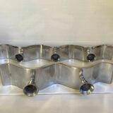 Pair of designer wave candlesticks