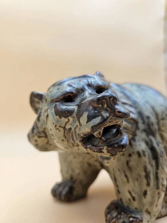 Royal Copenhagen glazed bear by Knud Kyhn 1950s rare
