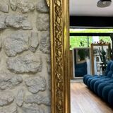 Sublime gilded pediment mirror with gold leaf 161cm