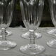 Set of 6 champagne flutes in arques crystal, rambouillet model