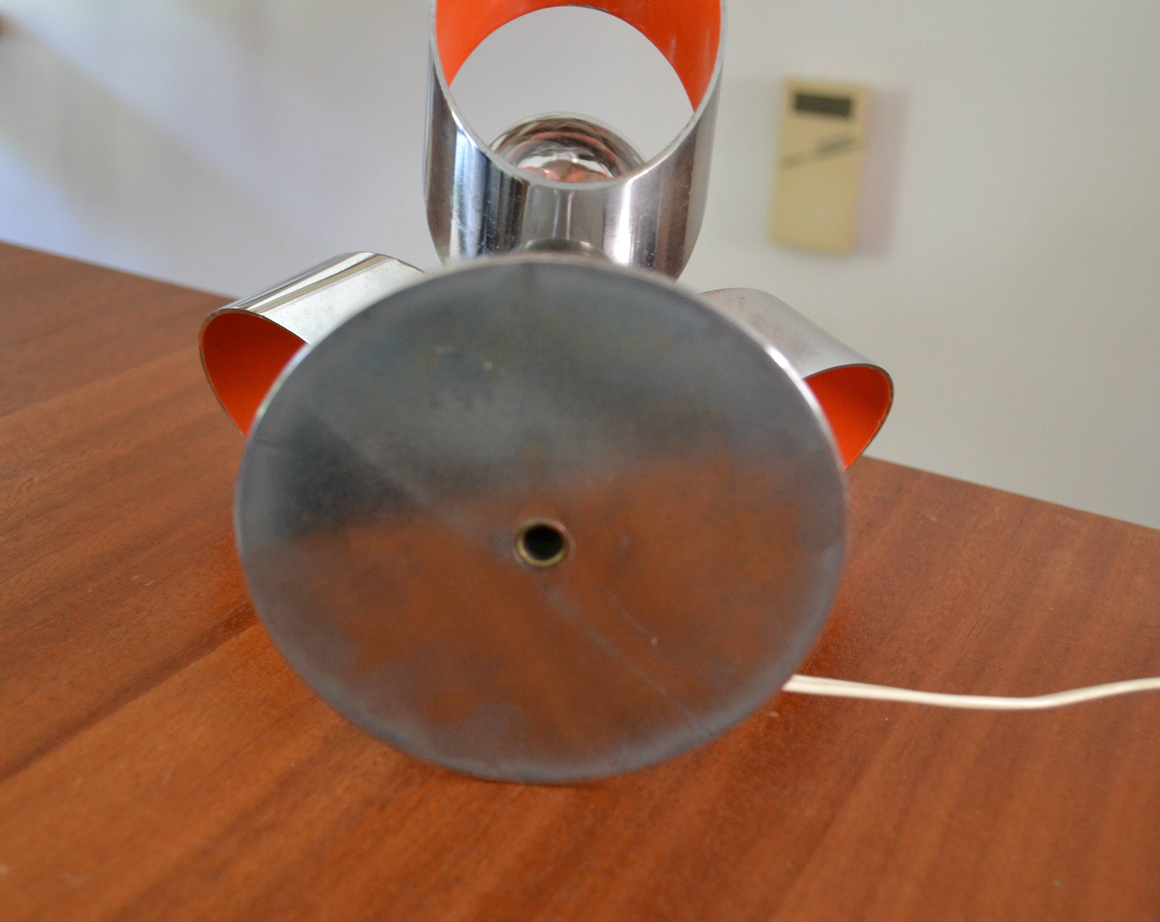 Raak flower lamp chromed metal