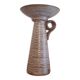 Large stoneware candle holder
