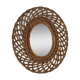 Vintage wicker mirror