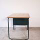 Desk with bauhaus style tubular steel chair