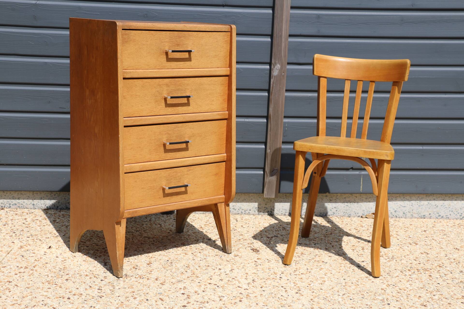 Chiffonnier 4 tiroirs années 60