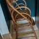 Chaise haute en rotin