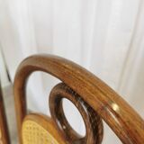 Set of 4 Vintage Bentwood Dining Chairs: Cane Back, Thonet Style