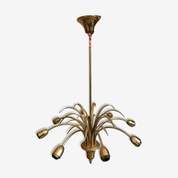 Brass chandelier 1960