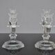 Pair of candlesticks model Regency Crystal Baccarat 1930