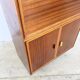 High mahogany cabinet with drop-down front — bar or secretary, custom-made, 1960s