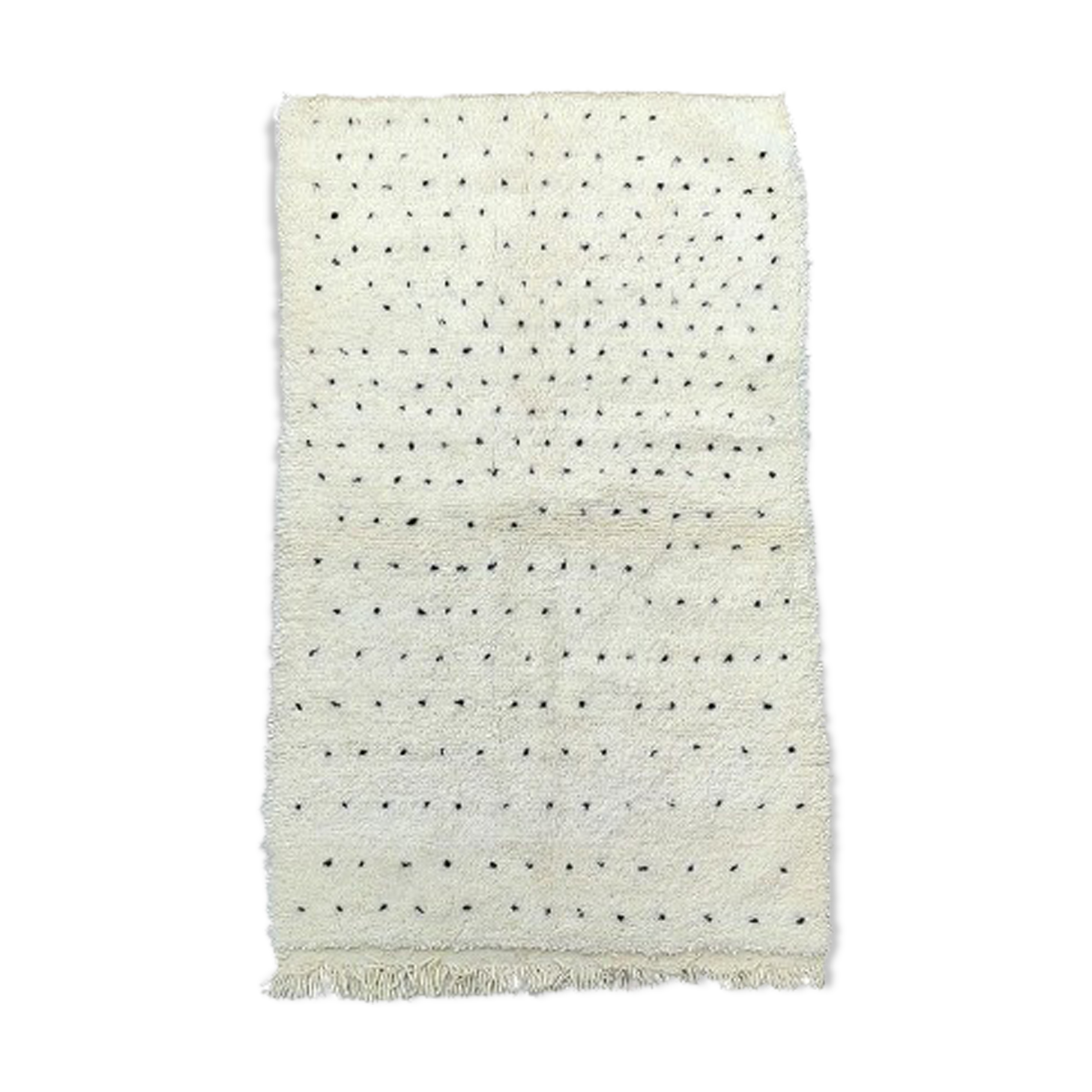Bohemian rug with black dots 105x175 cm