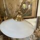 Italian lamp in brass and opaline sliding arm 67cm
