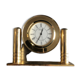 Pendule/ horloge de table / bureau seiko laiton quartz