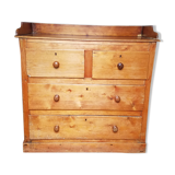 English chest of drawers nineteenth in pine