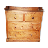 English chest of drawers nineteenth in pine