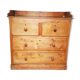 English chest of drawers nineteenth in pine