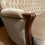 Louis XV velvet sofa from Genoa