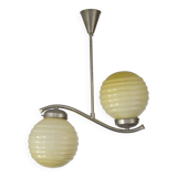 Original Art Deco Antique Chandelier Hanging Lamp Bauhaus Era