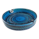 Giant blue ceramic ashtray by Aldo Londi for Bitossi