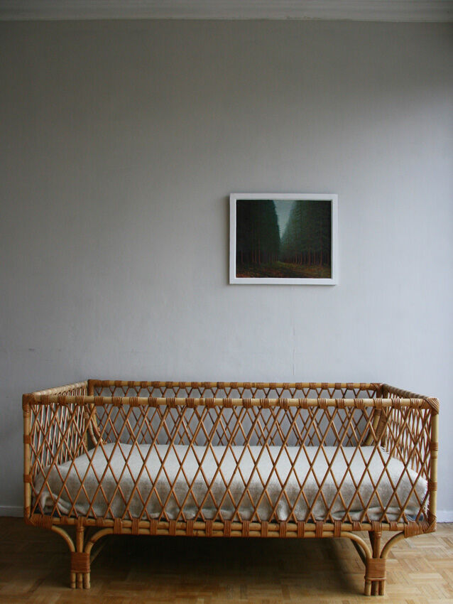 Crib rattan - 1960