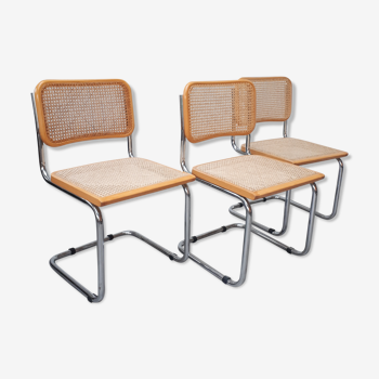Set of 3 chairs by Marcel Breuer model B32