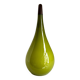 Scandinavian pendant light in green opaline and teak