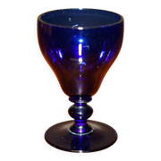 Sherry Carafe and Antique Bristol Blue Glasses