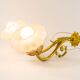 Victorian period brass floral wall