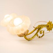 Victorian period brass floral wall