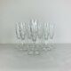 8 Chantilly model champagne flutes by Saint Louis, crystal