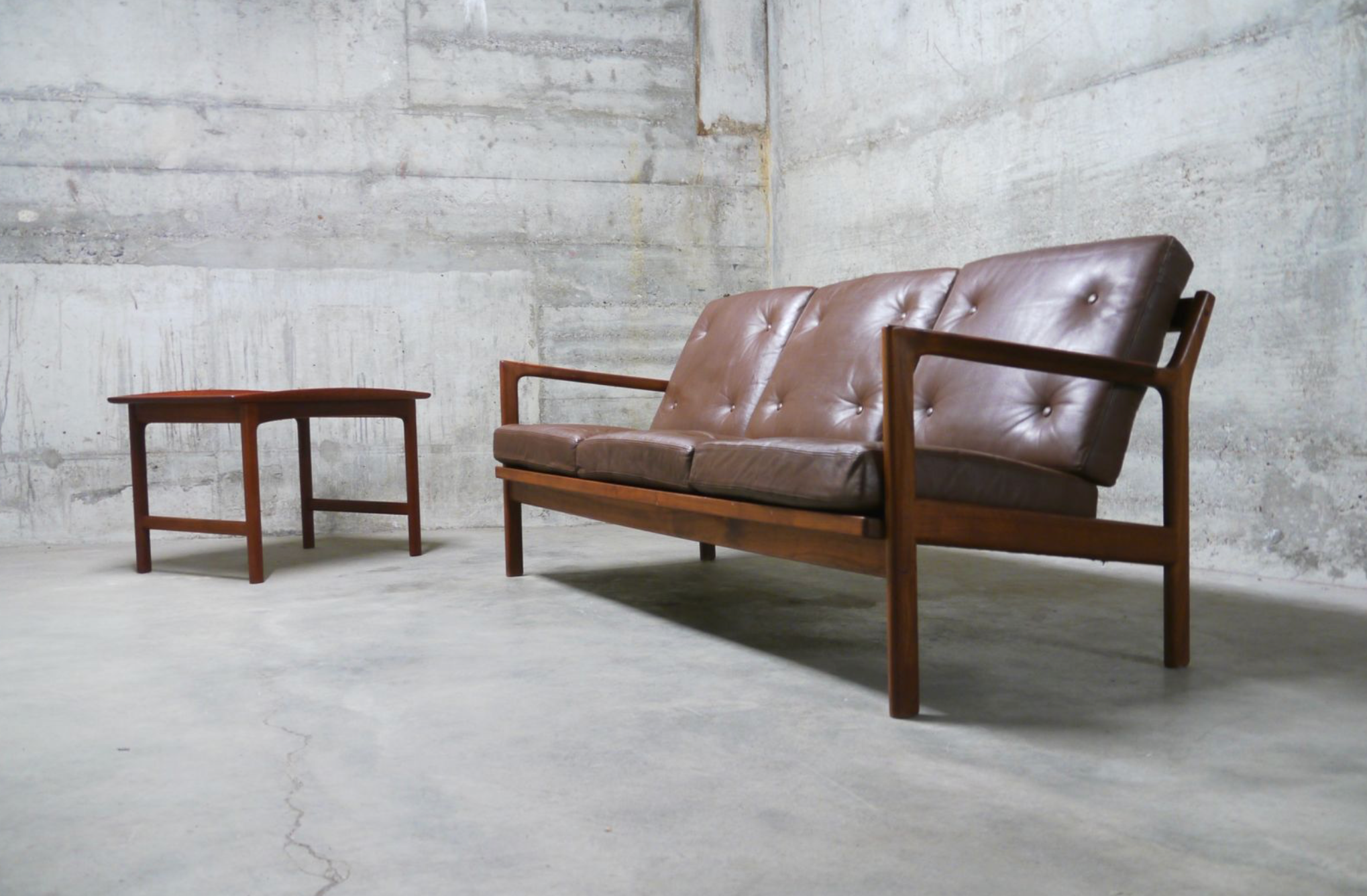 Mid-Century Swedish Rosewood 3-Seater Sofa by Karl Erik Ekselius for JOC Vetlanda, 1960s