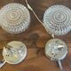 Ceiling light or wall light in moulded glass - 70s