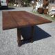 Table de ferme en chêne avec abattants