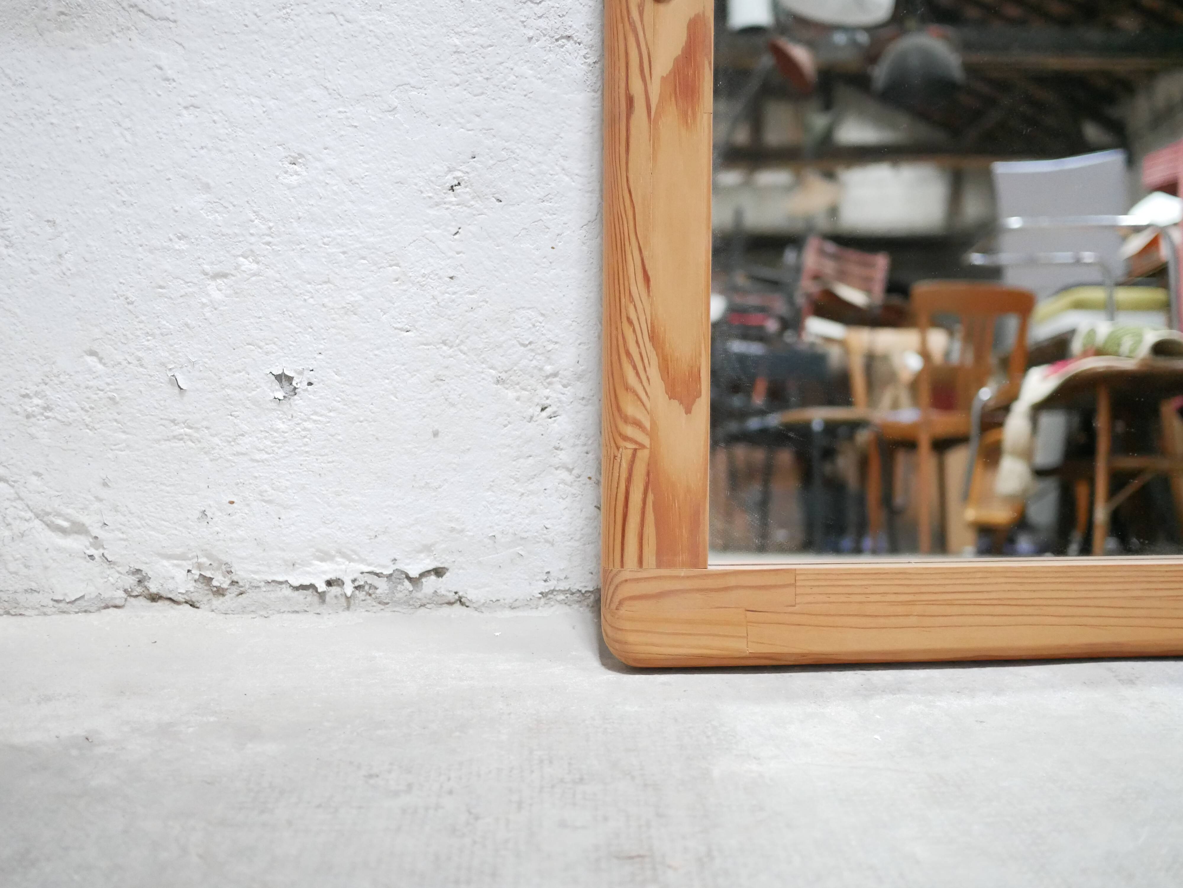 Vintage pine mirror