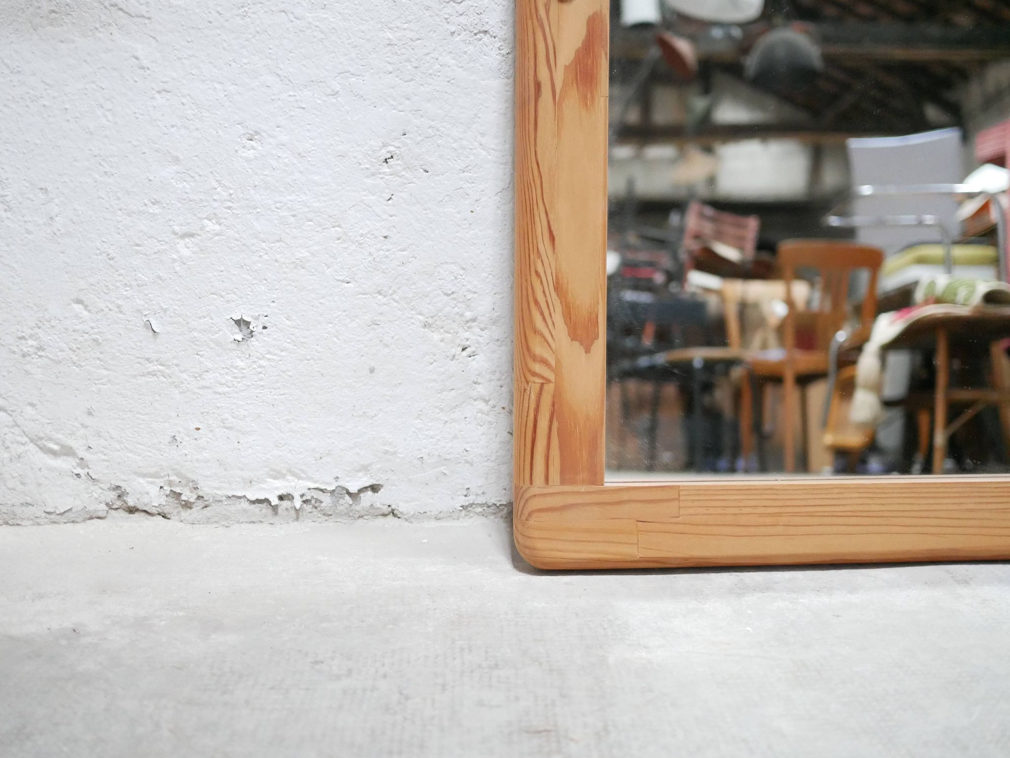 Miroir vintage en pin