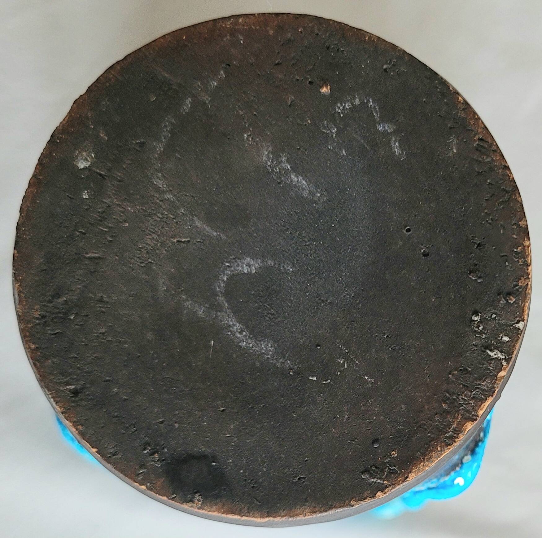 Ceramic vase in turquoise lava.