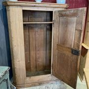 Pine wardrobe from the 19th century.