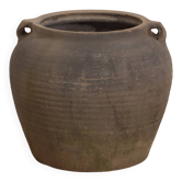 Antique wabi sabi style vase with handles (c.1900) #17