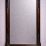 Large 19th-century lacquered wooden mirror