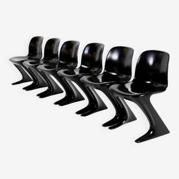 Set of 6 Z Chairs by Ernst Moeckl for Horn Collection