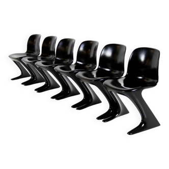 Set of 6 Z Chairs by Ernst Moeckl for Horn Collection