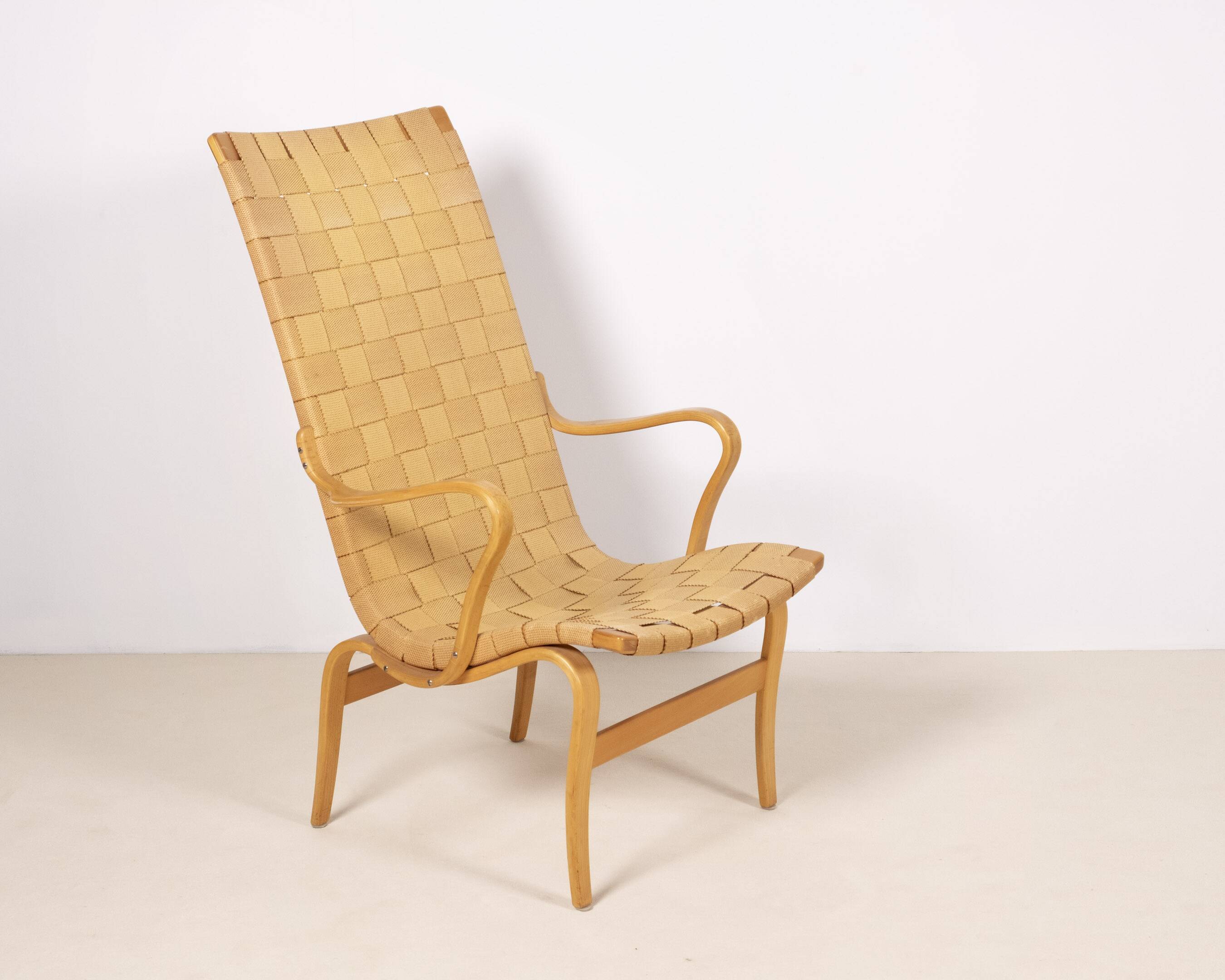 Bruno Mathsson lounge chair High Eva for Firma Karl Mathsson, Sweden