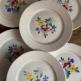 Lot 6 flat plates Sarreguemines