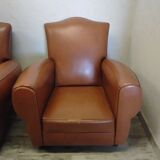 Pair of club armchairs