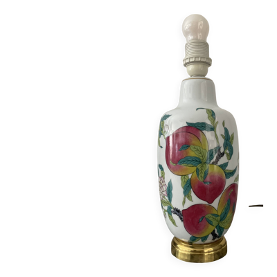 Pied de lampe en porcelaine de Paris