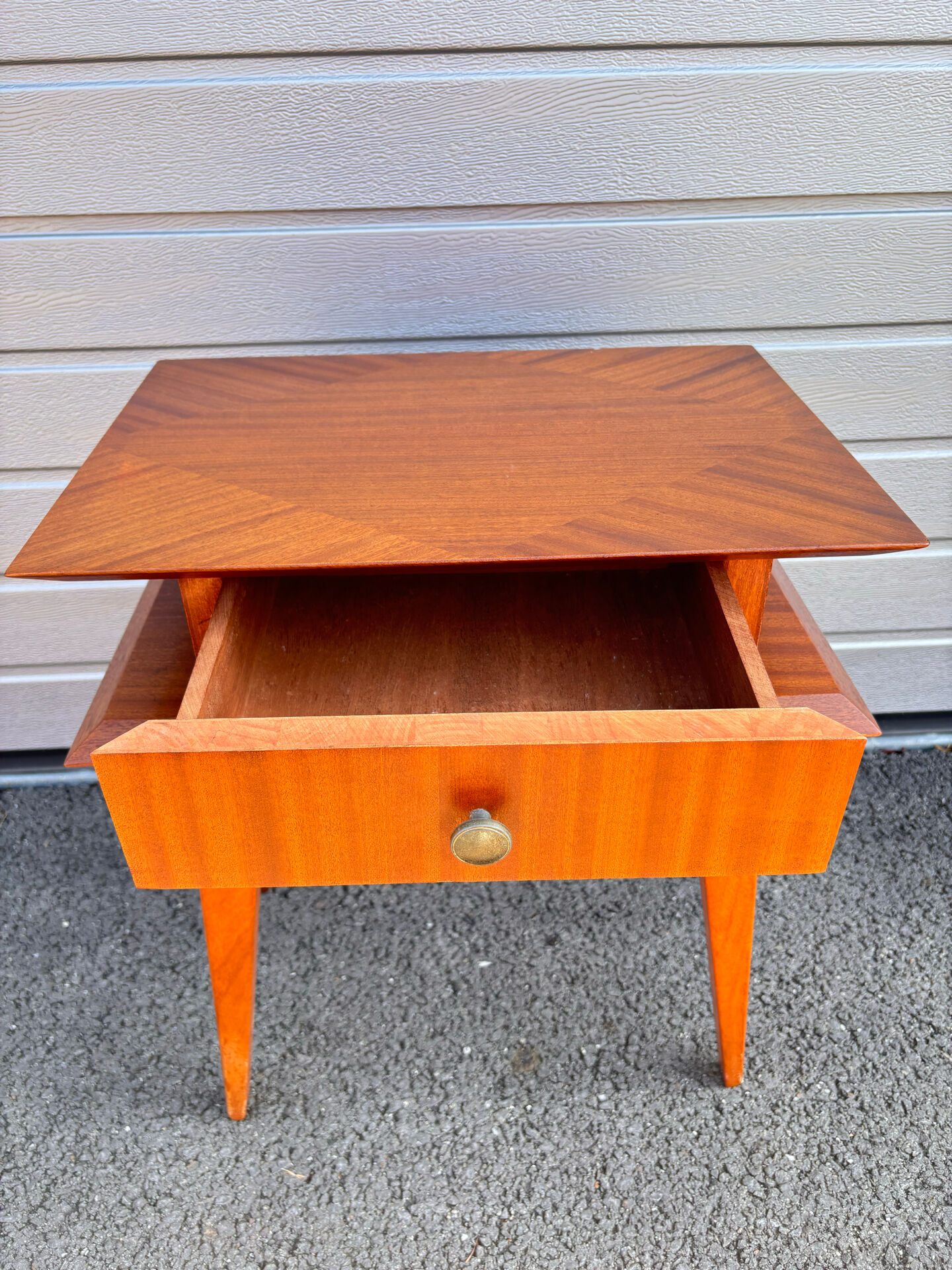 Vintage Scandinavian bedside table in wood – 1960s/70s