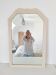 Beige bevelled and moulded mirror