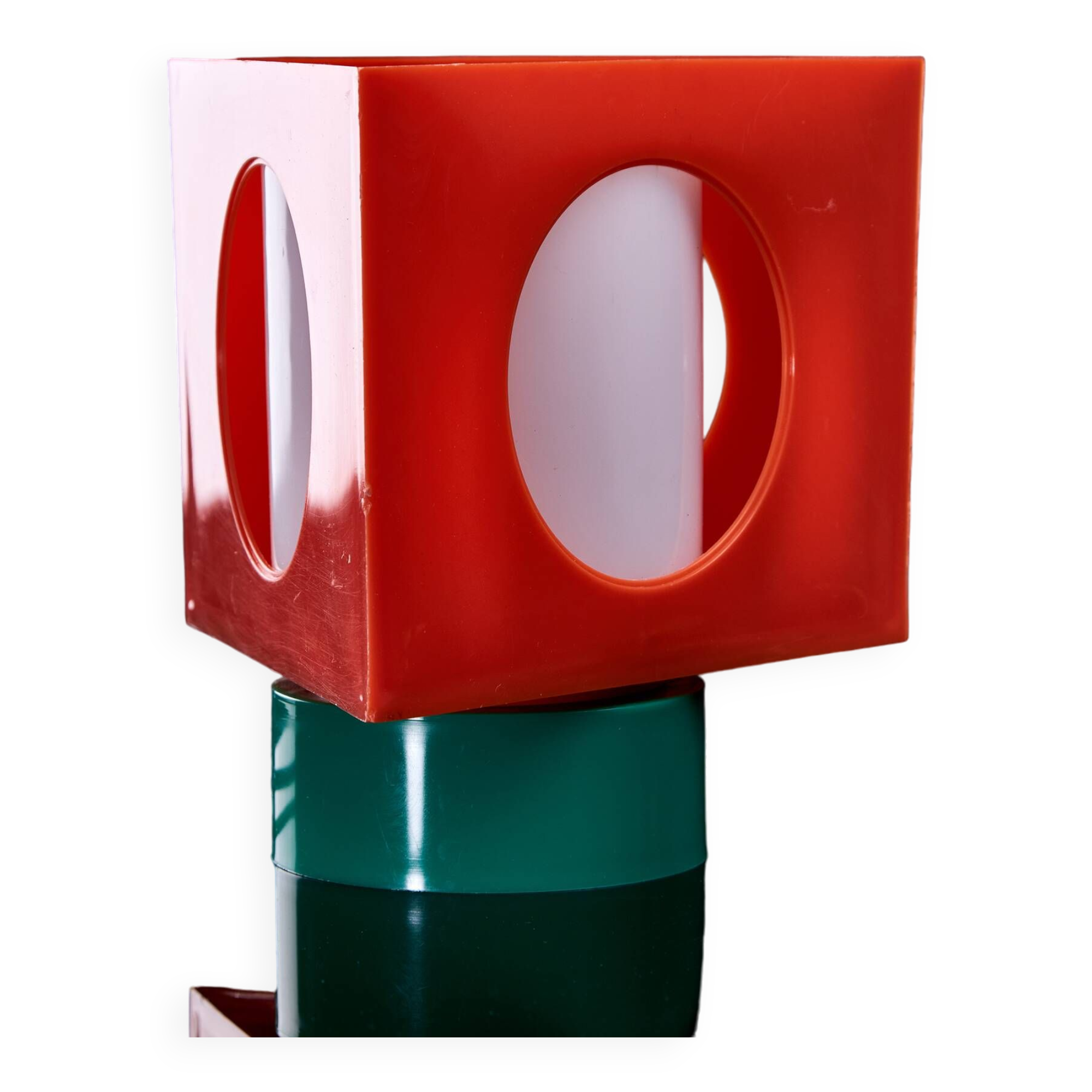 Geometrical, Orange Triangle-based Table Lamp