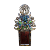 Ancien miroir en Talosel élève Line Vautrin signé Lemanceau